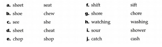 美国英语语音语调速成 Consonant 3 /ʃ/ Exercise 4