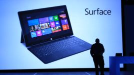 Microsoft officials introduce the Surface tablet computer