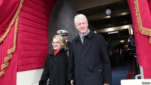 The ultimate power couple. Former U.S. President Bill Clinton and former Secretary of State Hillary Clinton in Washington, D.C.