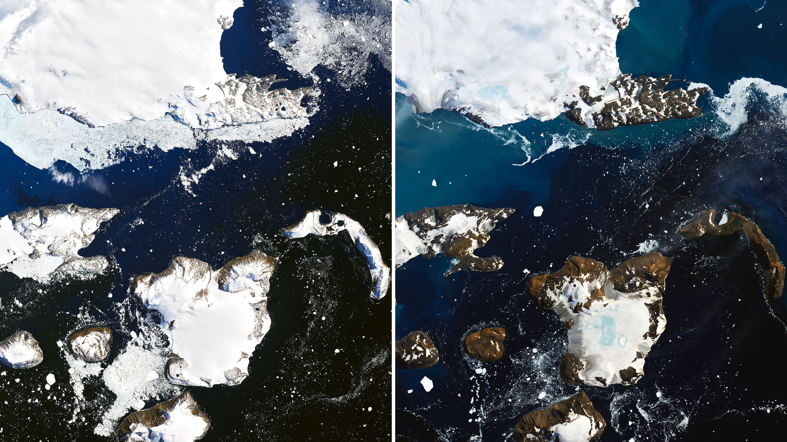 “南极洲融化”显示出暖期创纪录的影响